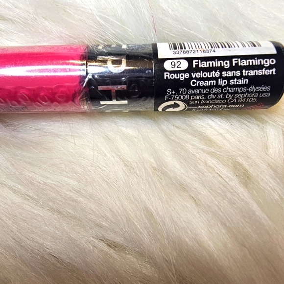 Sephora Rouge Veloute Cream Lip Stain- Flaming Flamingo .169oz - Picture 2 of 3